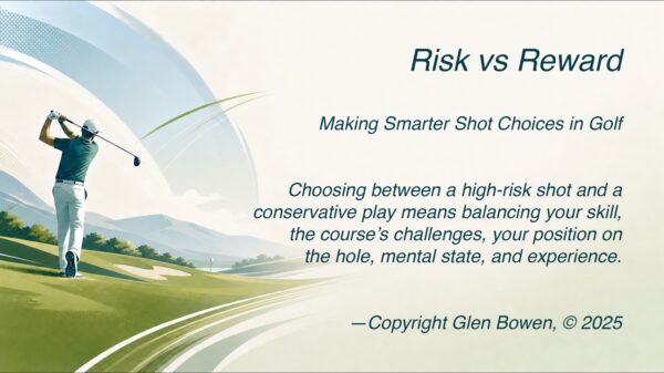 Balancing risk and reward in golf